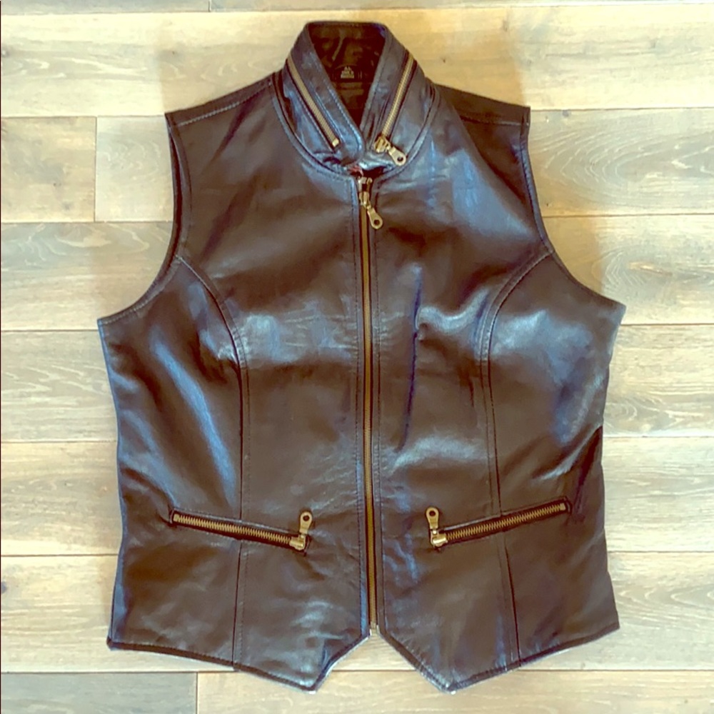 Leather vest